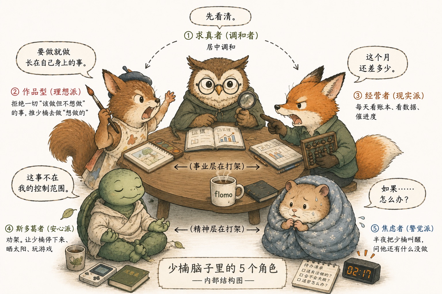 头脑内的角色示例