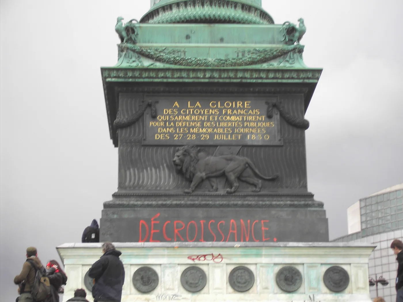 degrowth 的法语 décroissance。