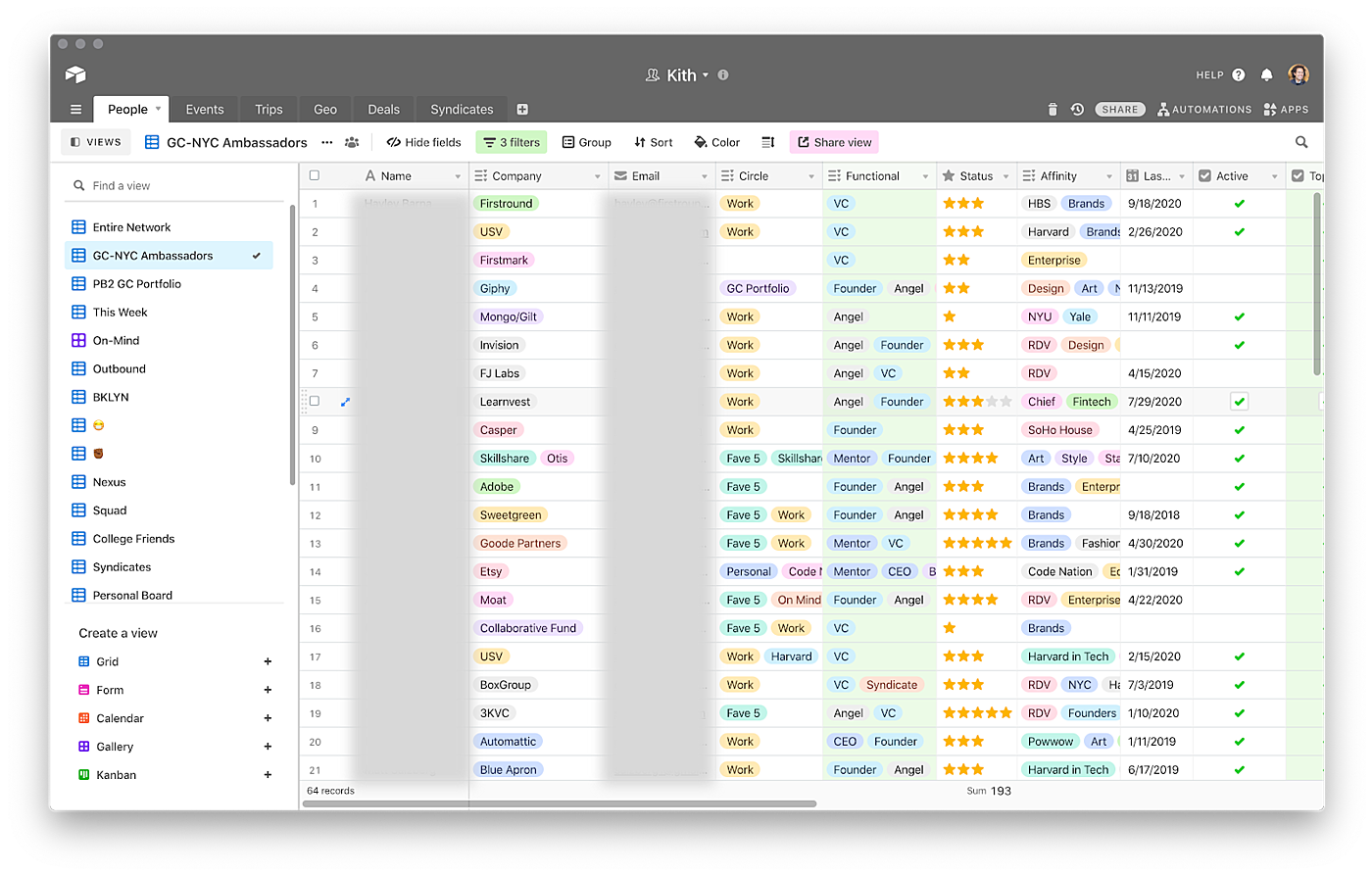 Peter Boyce 的个人 CRM 系统