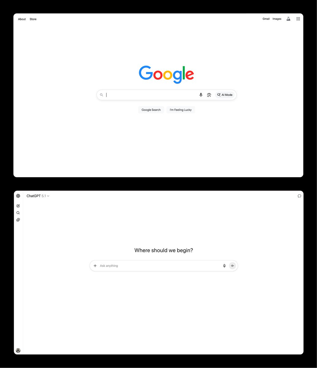 今天最流行的 AI 形式看起来就像过去的 Google 搜索。