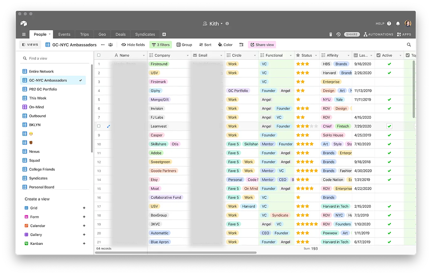 Peter Boyce 的个人 CRM 系统