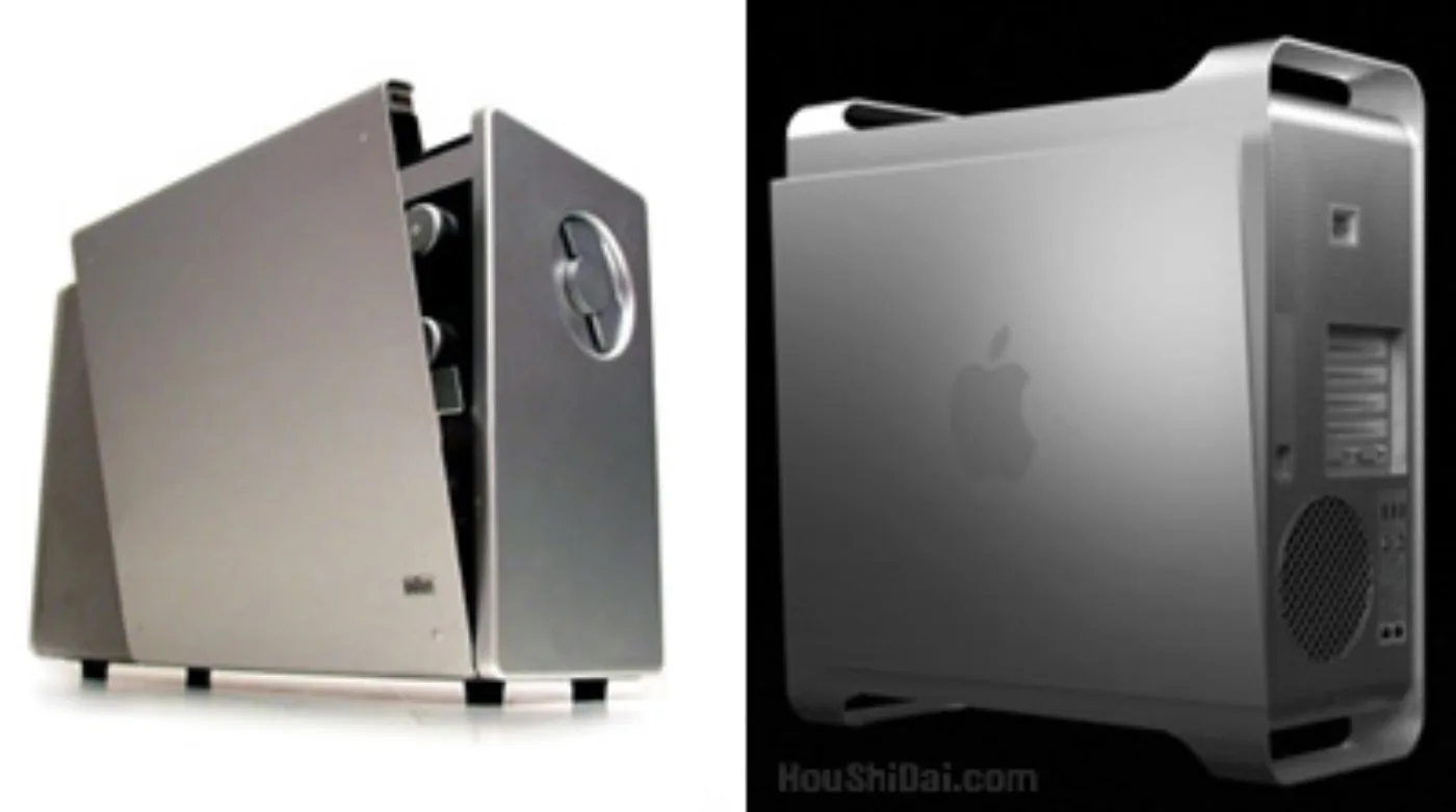 Braun T1000 radio and PowerMac G5/Mac Pro