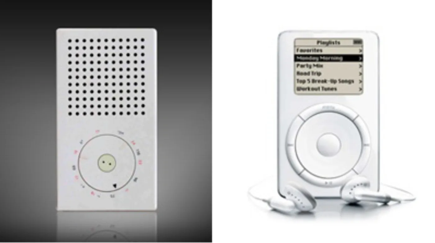 Braun T3 pocket radio and Apple iPod 博朗T3口袋收音机 & iPod 1st Generation
