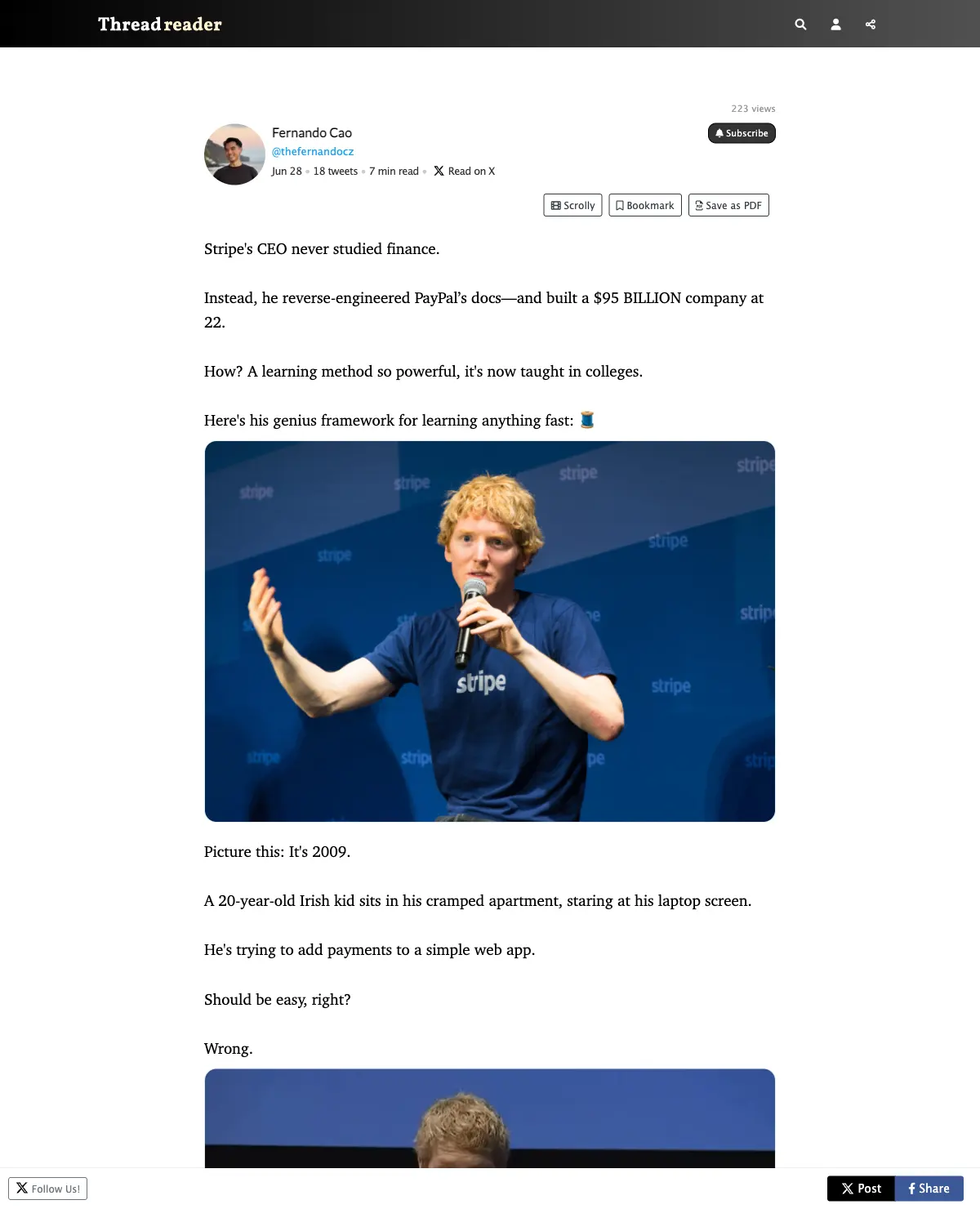 Patrick Collison 拒绝接受默认规则